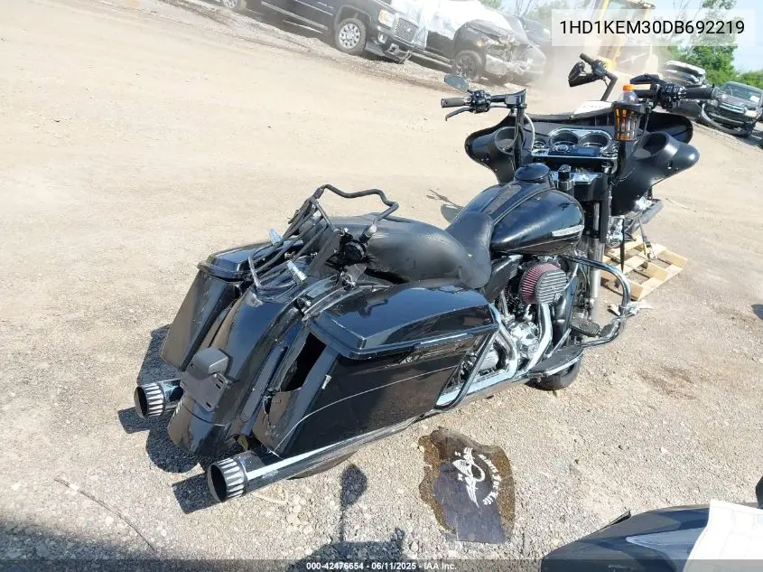 2013 Harley-Davidson Flhtk Electra Glide Ultra Ltd VIN: 1HD1KEM30DB692219 Lot: 42476654