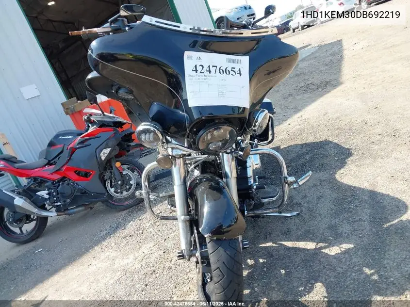 2013 Harley-Davidson Flhtk Electra Glide Ultra Ltd VIN: 1HD1KEM30DB692219 Lot: 42476654