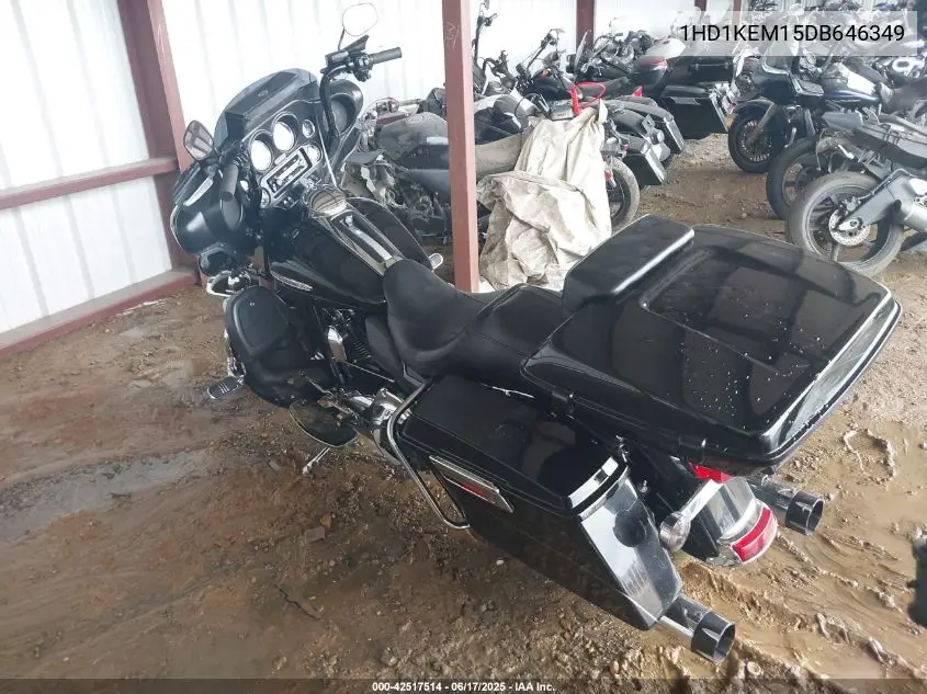 2013 Harley-Davidson Flhtk Electra Glide Ultra Ltd VIN: 1HD1KEM15DB646349 Lot: 42517514