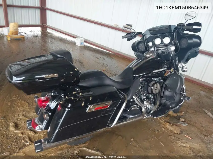 2013 Harley-Davidson Flhtk Electra Glide Ultra Ltd VIN: 1HD1KEM15DB646349 Lot: 42517514