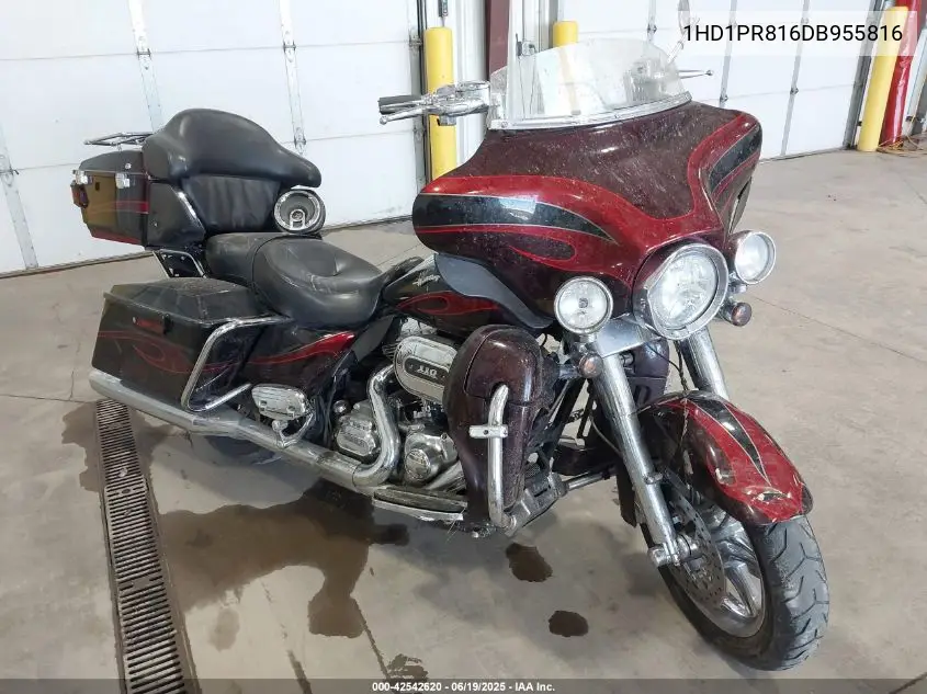 2013 Harley-Davidson Flhtcuse Cvo Ultra Cls Electra Gld VIN: 1HD1PR816DB955816 Lot: 42542620