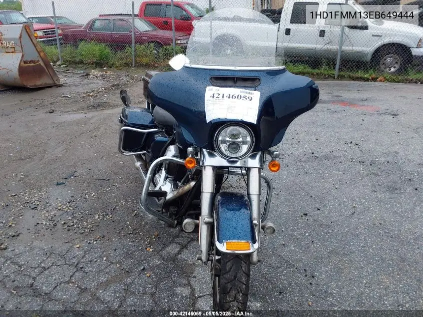 2014 Harley-Davidson Flhtp Police Electra Glide VIN: 1HD1FMM13EB649444 Lot: 42146059