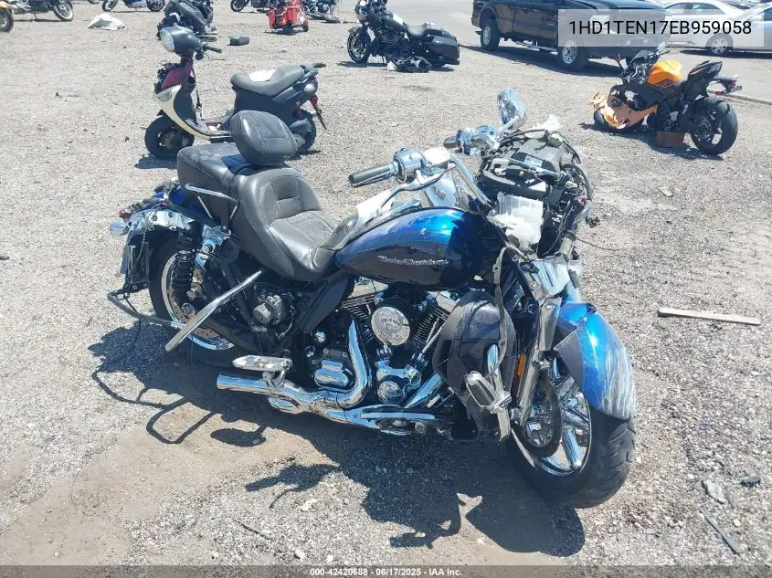 2014 Harley-Davidson Flhtkse Cvo Limited VIN: 1HD1TEN17EB959058 Lot: 42420688