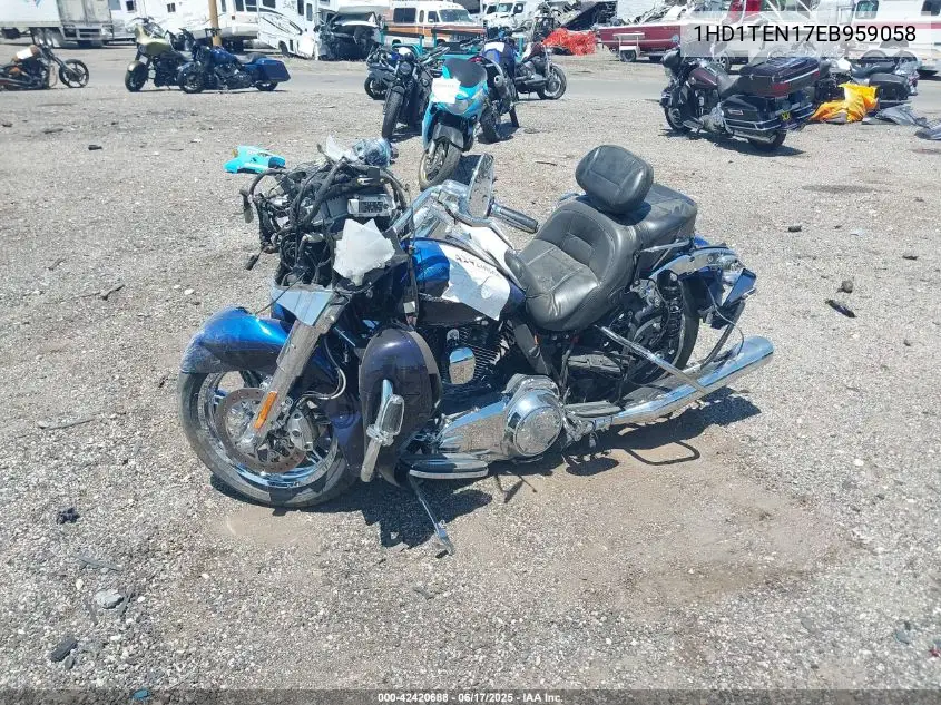 2014 Harley-Davidson Flhtkse Cvo Limited VIN: 1HD1TEN17EB959058 Lot: 42420688
