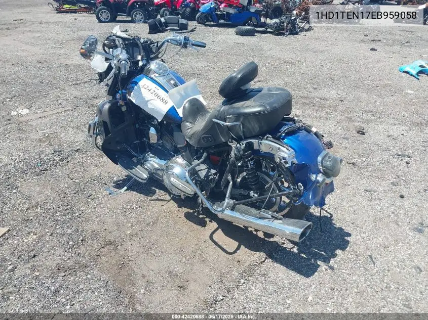 2014 Harley-Davidson Flhtkse Cvo Limited VIN: 1HD1TEN17EB959058 Lot: 42420688