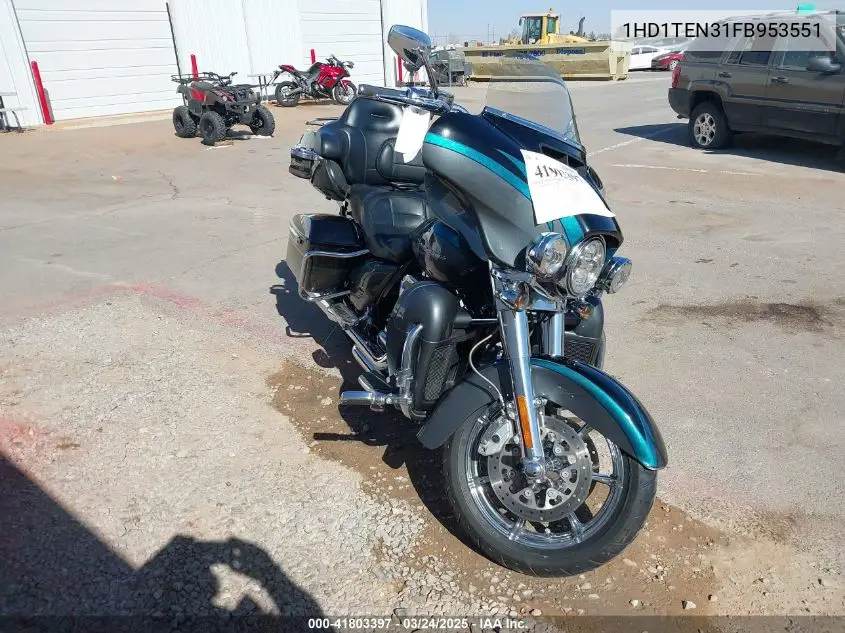 2015 Harley-Davidson Flhtkse Cvo Limited VIN: 1HD1TEN31FB953551 Lot: 41803397