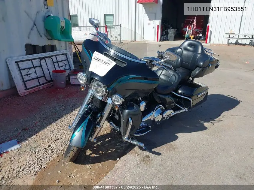 2015 Harley-Davidson Flhtkse Cvo Limited VIN: 1HD1TEN31FB953551 Lot: 41803397