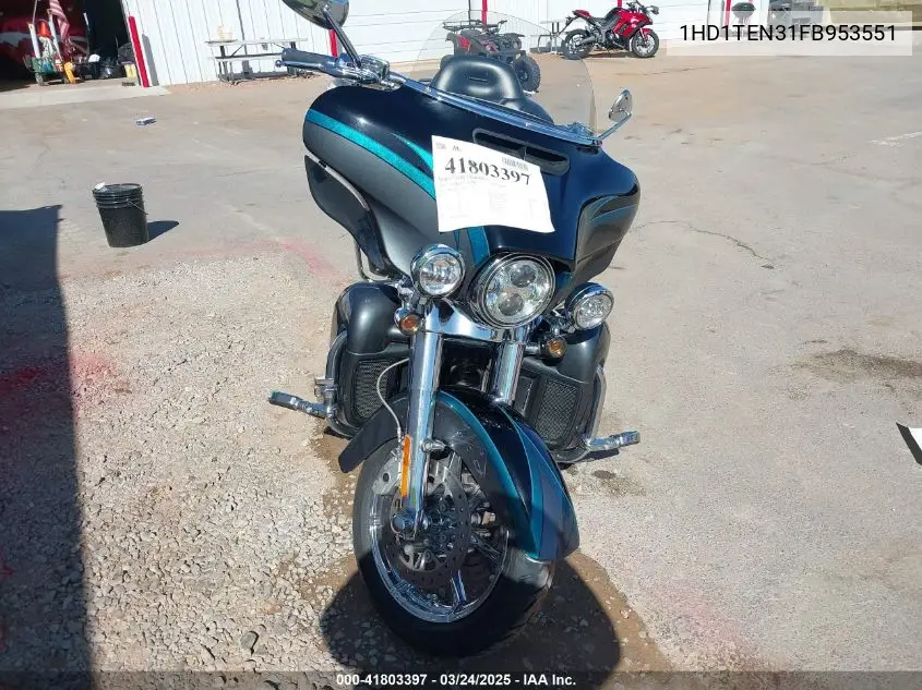 2015 Harley-Davidson Flhtkse Cvo Limited VIN: 1HD1TEN31FB953551 Lot: 41803397