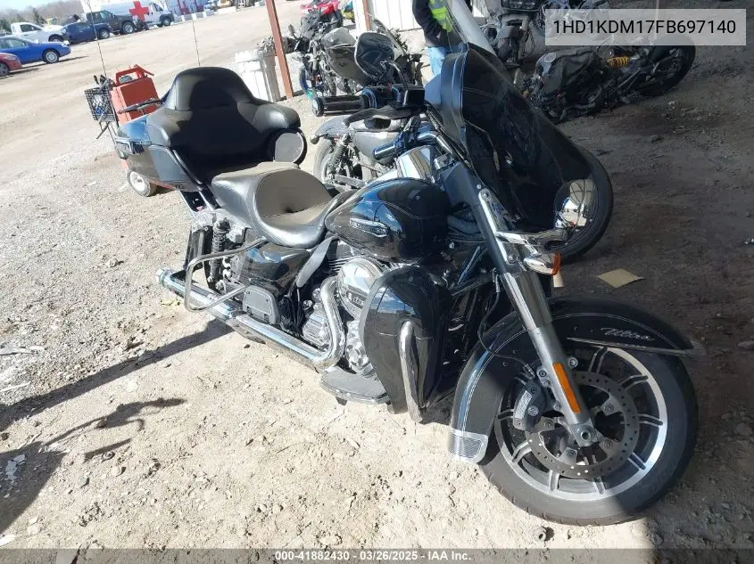 2015 Harley-Davidson Flhtcul Ultra Classic Low VIN: 1HD1KDM17FB697140 Lot: 41882430
