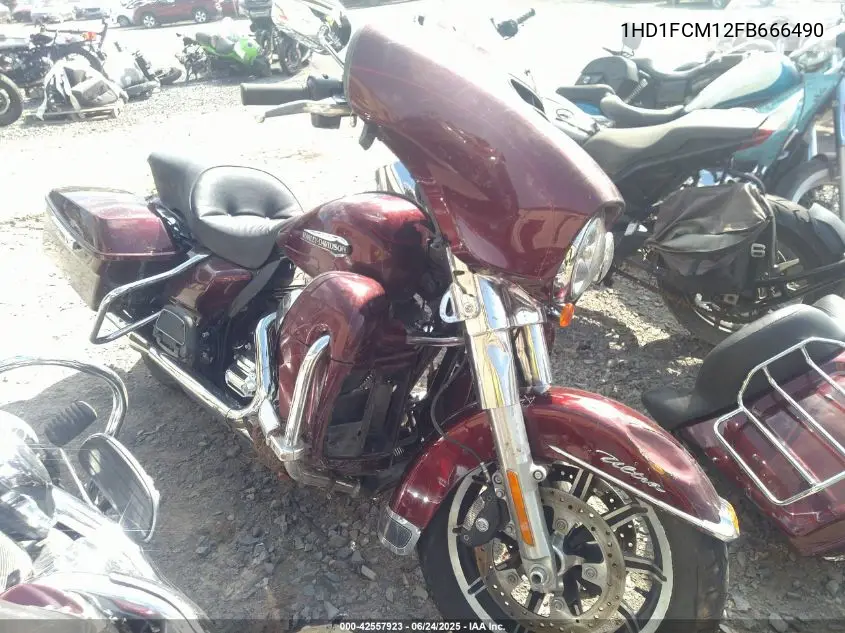 2015 Harley-Davidson Flhtcu Ultra Classic Electra Gld VIN: 1HD1FCM12FB666490 Lot: 42557923