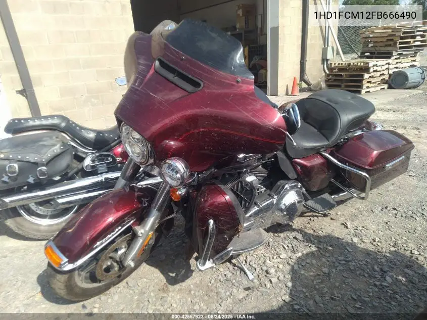 2015 Harley-Davidson Flhtcu Ultra Classic Electra Gld VIN: 1HD1FCM12FB666490 Lot: 42557923