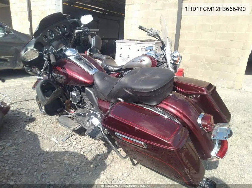 2015 Harley-Davidson Flhtcu Ultra Classic Electra Gld VIN: 1HD1FCM12FB666490 Lot: 42557923