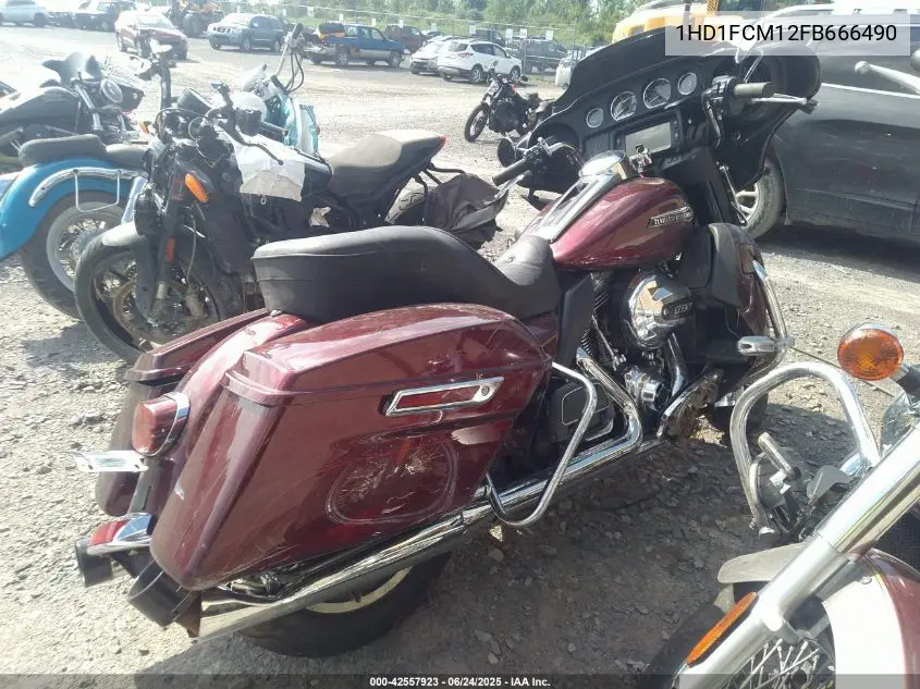 2015 Harley-Davidson Flhtcu Ultra Classic Electra Gld VIN: 1HD1FCM12FB666490 Lot: 42557923