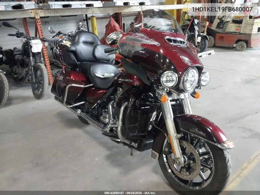 2015 Harley-Davidson Flhtk Ultra Limited VIN: 1HD1KEL19FB680007 Lot: 42585187