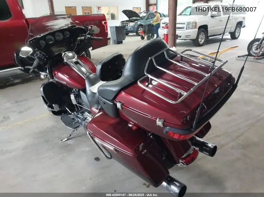 2015 Harley-Davidson Flhtk Ultra Limited VIN: 1HD1KEL19FB680007 Lot: 42585187