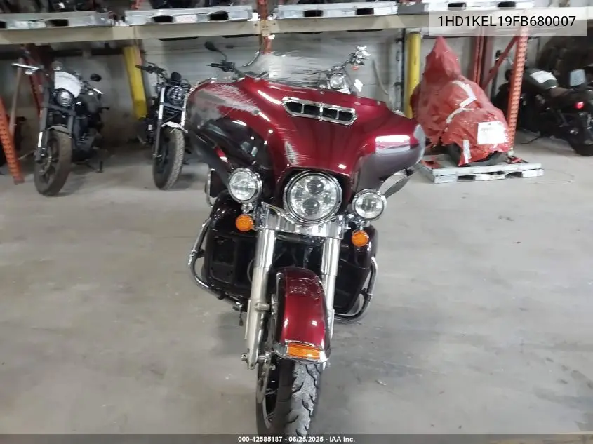 2015 Harley-Davidson Flhtk Ultra Limited VIN: 1HD1KEL19FB680007 Lot: 42585187