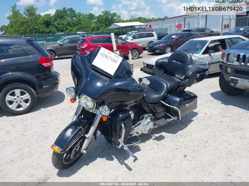 2016 Harley-Davidson Flhtk Ultra Limited VIN: 1HD1KEL1XGB679420 Lot: 42567184