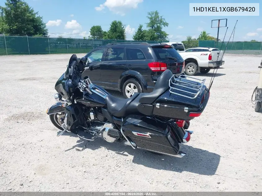 2016 Harley-Davidson Flhtk Ultra Limited VIN: 1HD1KEL1XGB679420 Lot: 42567184
