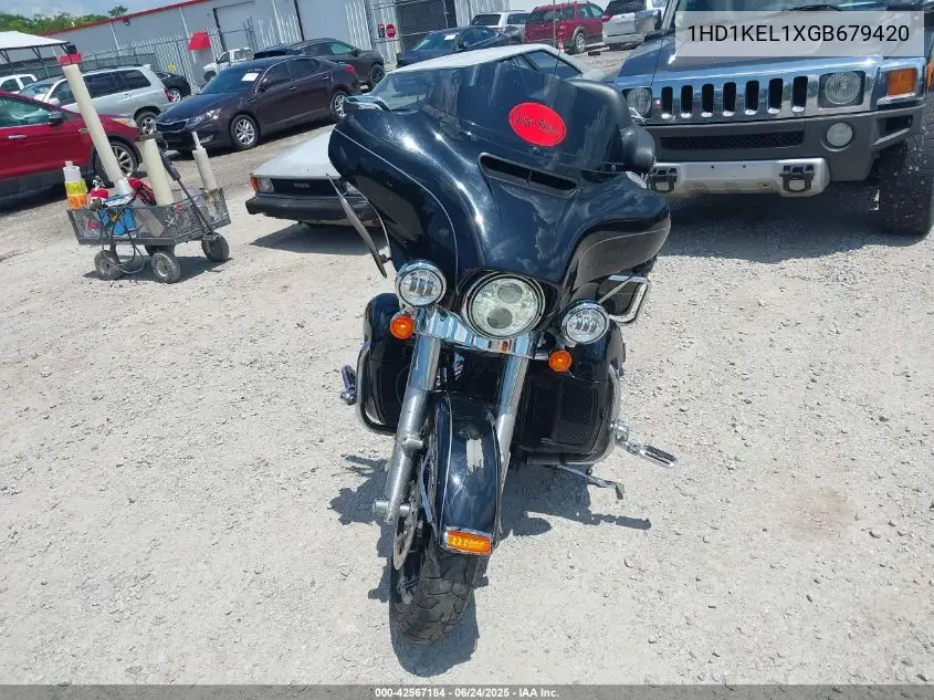2016 Harley-Davidson Flhtk Ultra Limited VIN: 1HD1KEL1XGB679420 Lot: 42567184