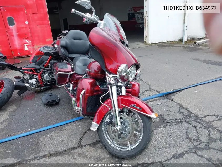 2017 Harley-Davidson Flhtk Ultra Limited VIN: 1HD1KED1XHB634977 Lot: 42140235