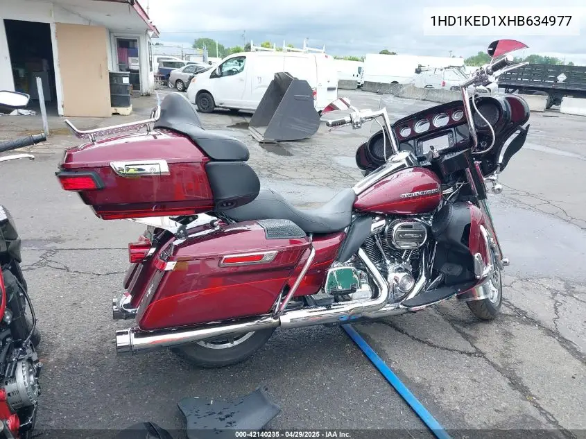 2017 Harley-Davidson Flhtk Ultra Limited VIN: 1HD1KED1XHB634977 Lot: 42140235