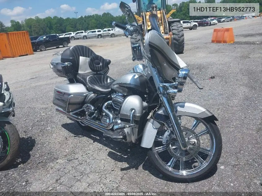 2017 Harley-Davidson Flhtkse Cvo Limited VIN: 1HD1TEF13HB952773 Lot: 42223405