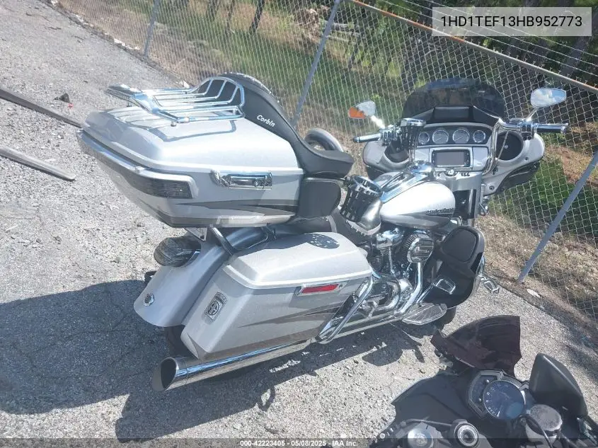 2017 Harley-Davidson Flhtkse Cvo Limited VIN: 1HD1TEF13HB952773 Lot: 42223405