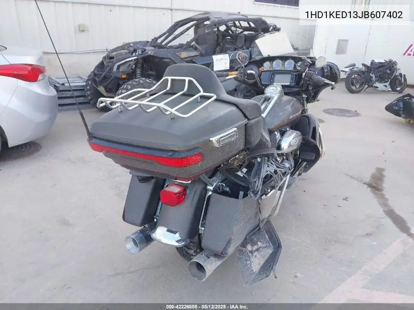 2018 Harley-Davidson Flhtk Ultra Limited VIN: 1HD1KED13JB607402 Lot: 42226855