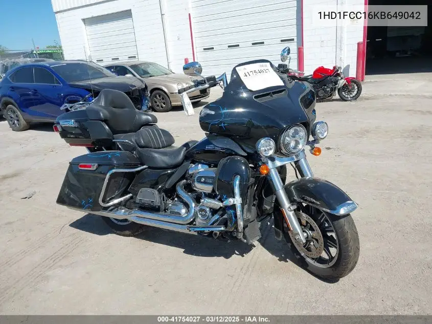 2019 Harley-Davidson Flhtcu VIN: 1HD1FCC16KB649042 Lot: 41754027