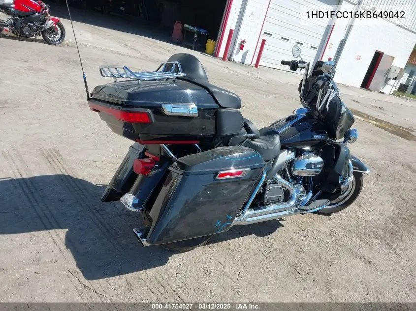 2019 Harley-Davidson Flhtcu VIN: 1HD1FCC16KB649042 Lot: 41754027
