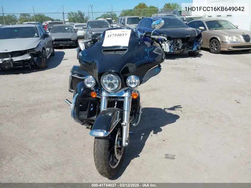 2019 Harley-Davidson Flhtcu VIN: 1HD1FCC16KB649042 Lot: 41754027