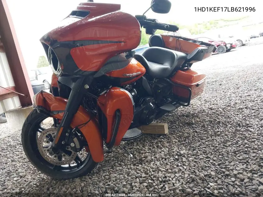 2020 Harley-Davidson Flhtk VIN: 1HD1KEF17LB621996 Lot: 42174886