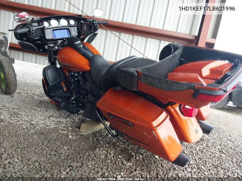 2020 Harley-Davidson Flhtk VIN: 1HD1KEF17LB621996 Lot: 42174886