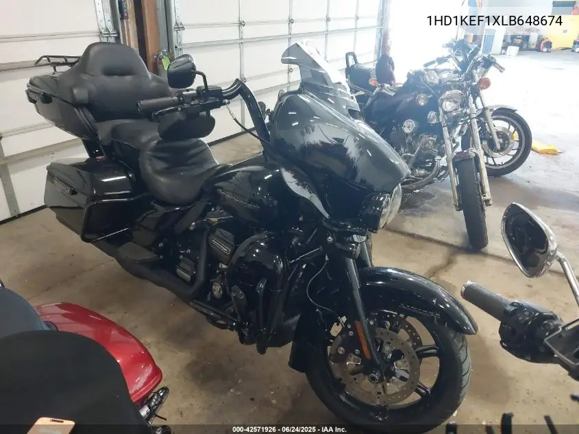 2020 Harley-Davidson Flhtk VIN: 1HD1KEF1XLB648674 Lot: 42571926
