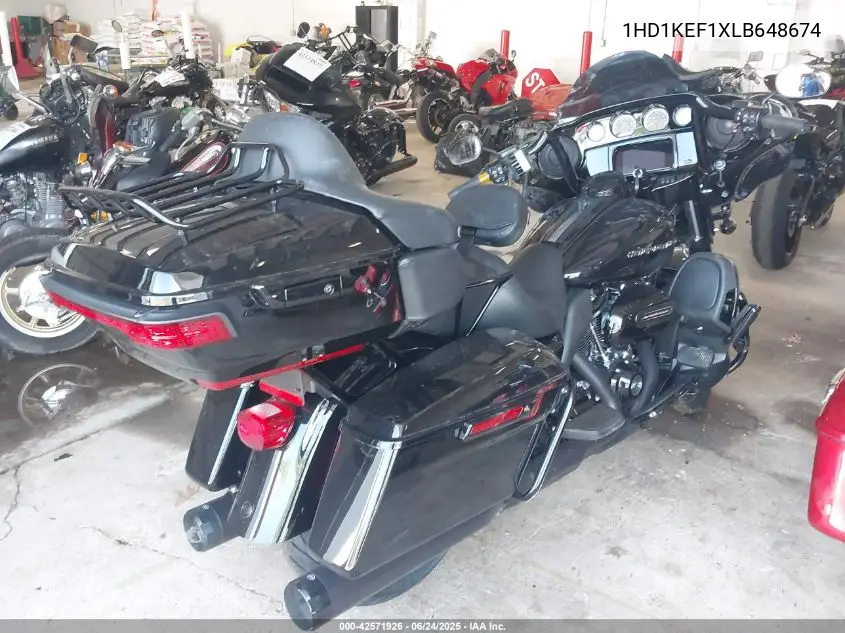 2020 Harley-Davidson Flhtk VIN: 1HD1KEF1XLB648674 Lot: 42571926