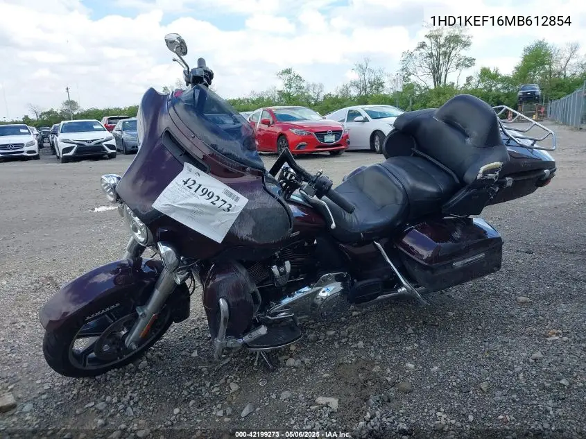 2021 Harley-Davidson Flhtk VIN: 1HD1KEF16MB612854 Lot: 42199273