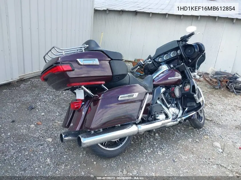 2021 Harley-Davidson Flhtk VIN: 1HD1KEF16MB612854 Lot: 42199273