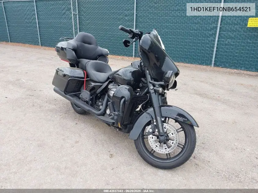 2022 Harley-Davidson Flhtk VIN: 1HD1KEF10NB654521 Lot: 42537343