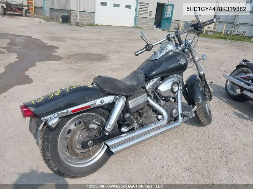 2008 Harley-Davidson Fxdf VIN: 5HD1GY4478K319382 Lot: 12329308