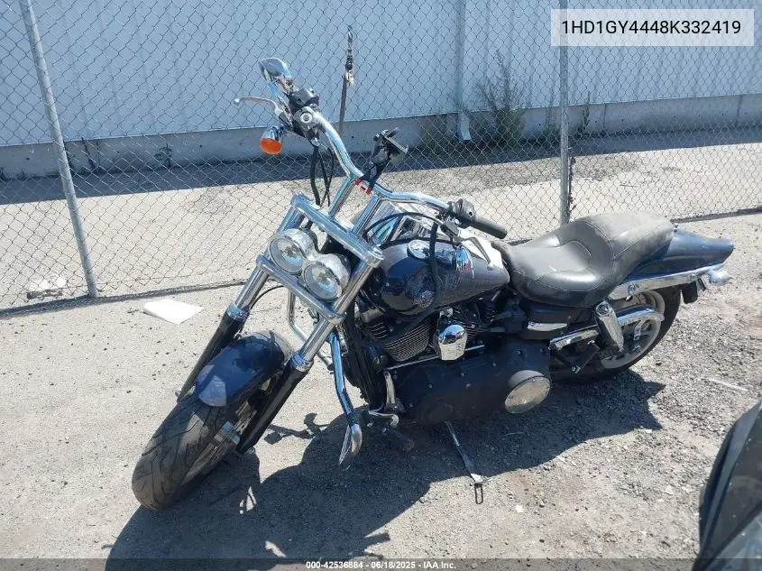 2008 Harley-Davidson Fxdf VIN: 1HD1GY4448K332419 Lot: 42536884