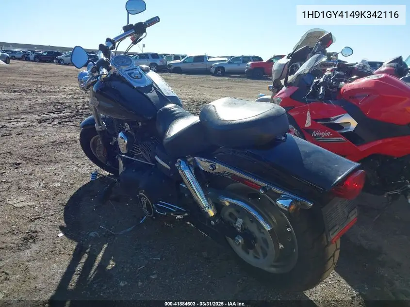 2009 Harley-Davidson Fxdf VIN: 1HD1GY4149K342116 Lot: 41884603