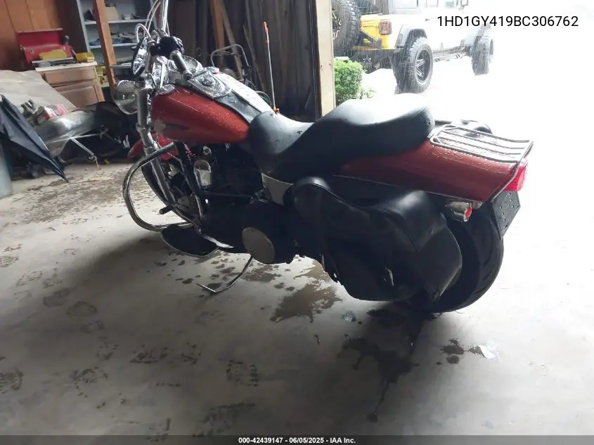2011 Harley-Davidson Fxdf VIN: 1HD1GY419BC306762 Lot: 42439147