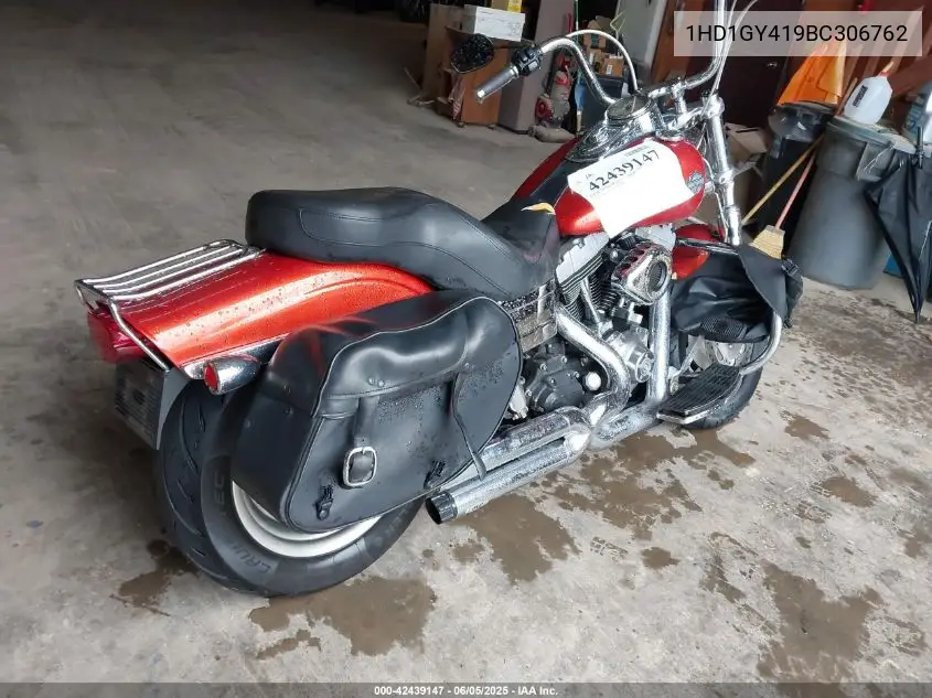 2011 Harley-Davidson Fxdf VIN: 1HD1GY419BC306762 Lot: 42439147