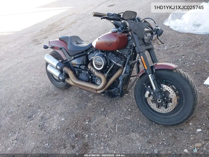 2018 Harley-Davidson Fxfb Fat Bob VIN: 1HD1YKJ1XJC025745 Lot: 41968198