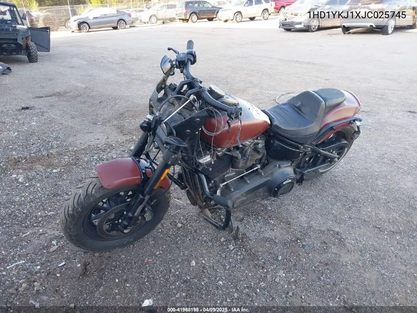 2018 Harley-Davidson Fxfb Fat Bob VIN: 1HD1YKJ1XJC025745 Lot: 41968198