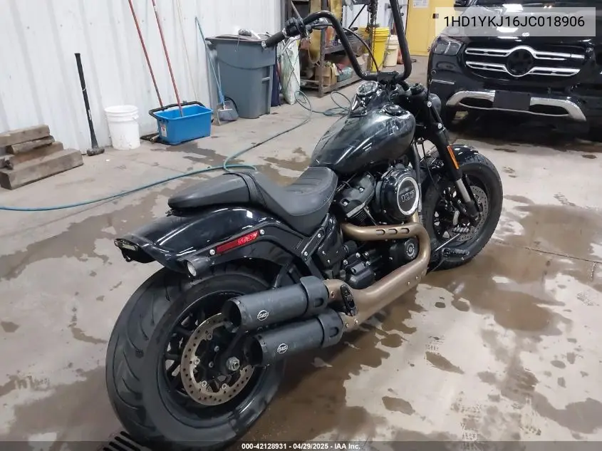 2018 Harley-Davidson Fxfb Fat Bob VIN: 1HD1YKJ16JC018906 Lot: 42128931