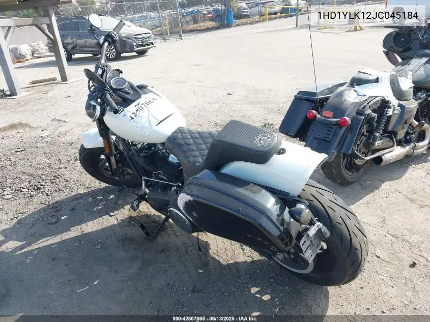 2018 Harley-Davidson Fxfbs Fat Bob 114 VIN: 1HD1YLK12JC045184 Lot: 42507065