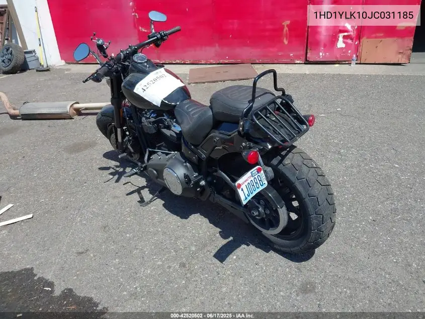 2018 Harley-Davidson Fxfbs Fat Bob 114 VIN: 1HD1YLK10JC031185 Lot: 42520502