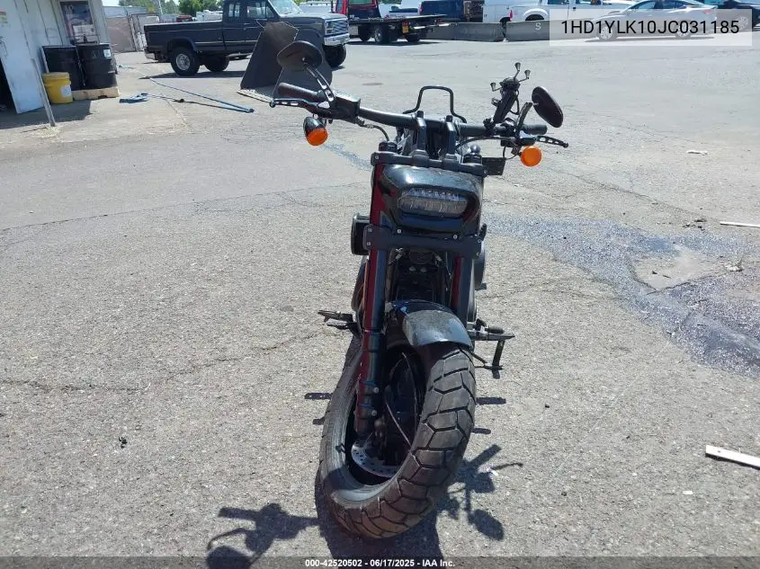 2018 Harley-Davidson Fxfbs Fat Bob 114 VIN: 1HD1YLK10JC031185 Lot: 42520502