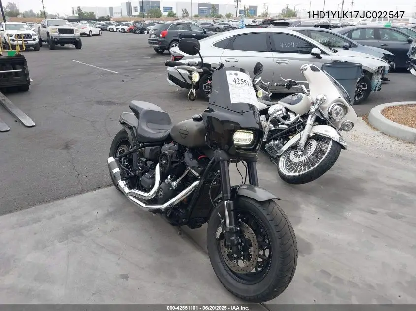 2018 Harley-Davidson Fxfbs Fat Bob 114 VIN: 1HD1YLK17JC022547 Lot: 42551101
